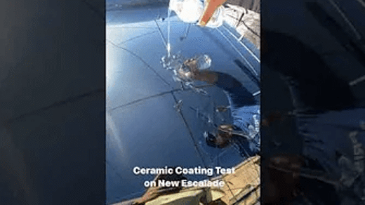 ceramic coating on brand new escalade