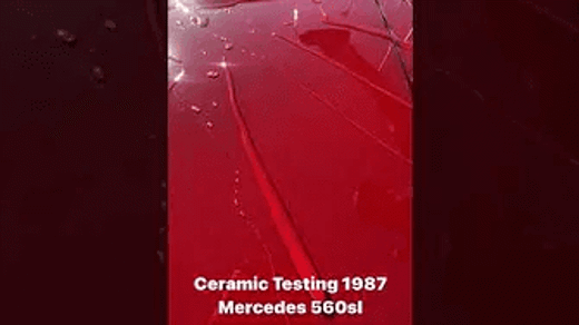 Ceramic Coating on Mercedes 560sl