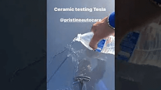 Tesla with Ceramic Coating