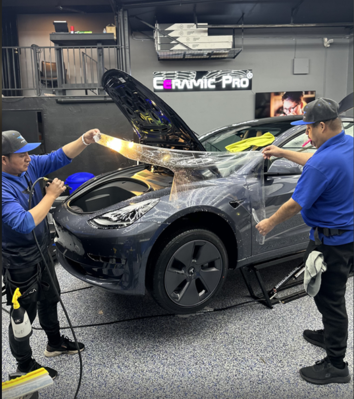 Applying Paint Protection Film Photo